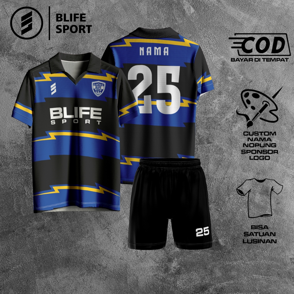 [ COD BISA SATUAN ] JERSEY FUTSAL/BOLA CUSTOM FULL PRINTING