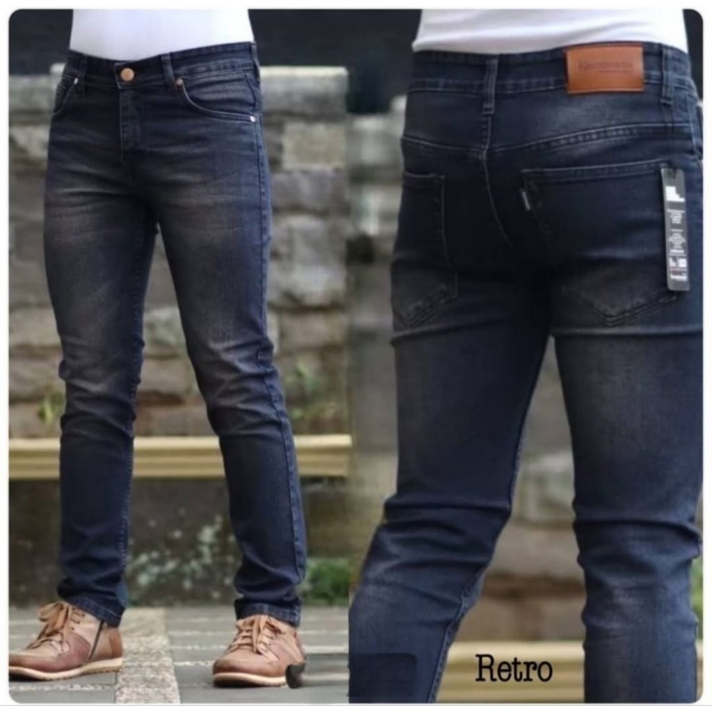 Jeans Pria Cocok Untuk Hangout New Arrival Keren Clana Panjang Cowok OOTD Kasual Nyaman Dipakai Favo
