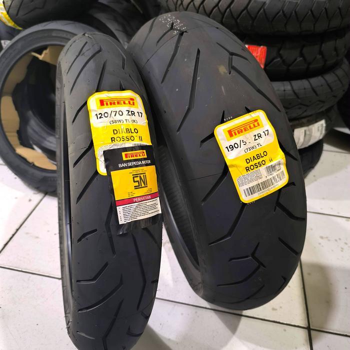 Pirelli Diablo Rosso II 2 120/70-17 + 190/50-17 ban moge