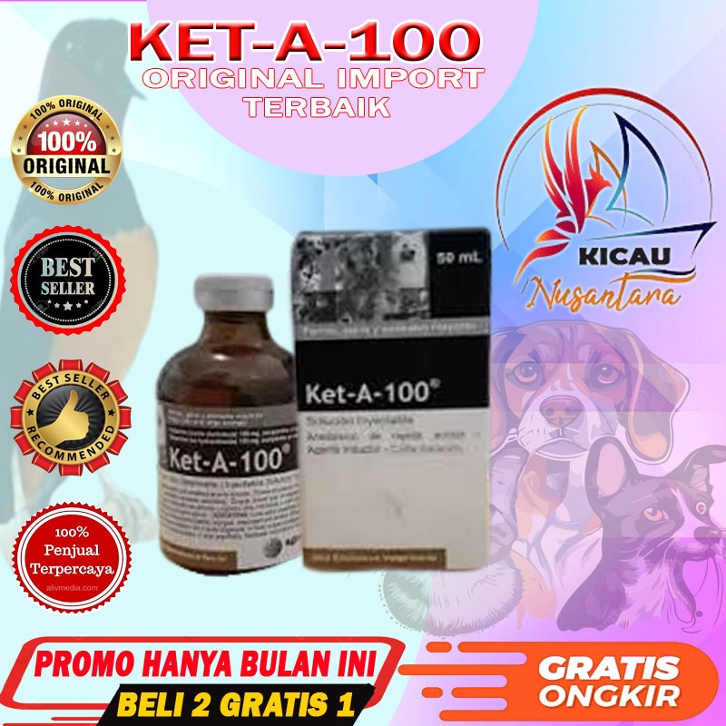 (Beli 2 Gratis 1) Ket-A-100 Obat Bius Untuk Hewan Terbukti Ampuh