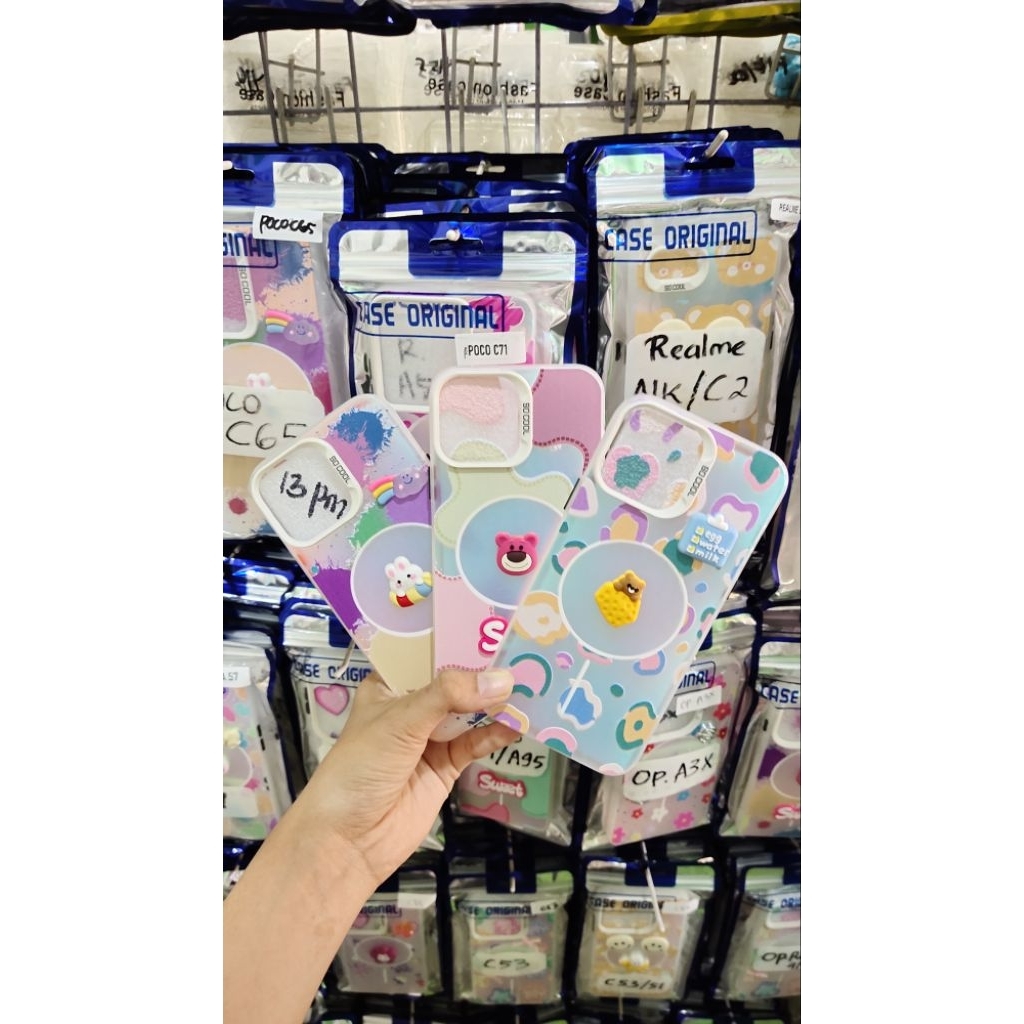 CASE 3D BONEKA TIMBUL PELANGI Iphone 7 Iphone X/XS Iphone 11 Pro Iphone 12 Iphone 13 Promax Iphone 1