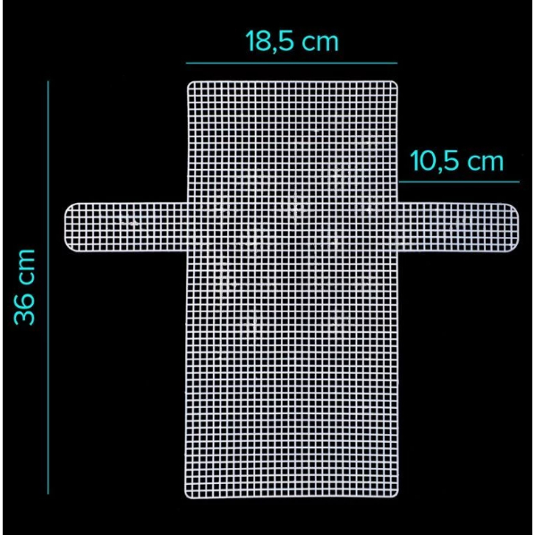 Plastik kanvas tas rajut kotak / jaring tas rajut / canvas tas clutch persegi