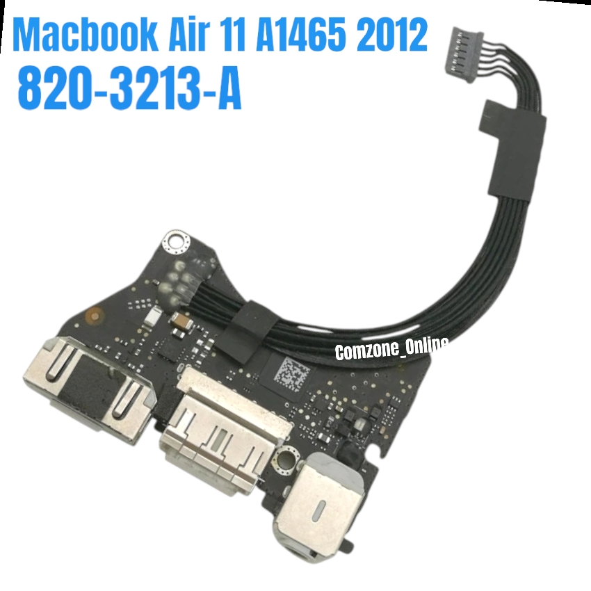 IO DC Power Jack Board Macbook Air 11 A1465 2012 820-3213-A I/O USB Audio dcconmac4r
