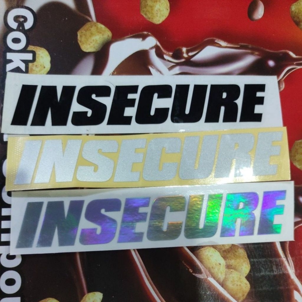 stiker sticker insecure INSECURE cuting cutting