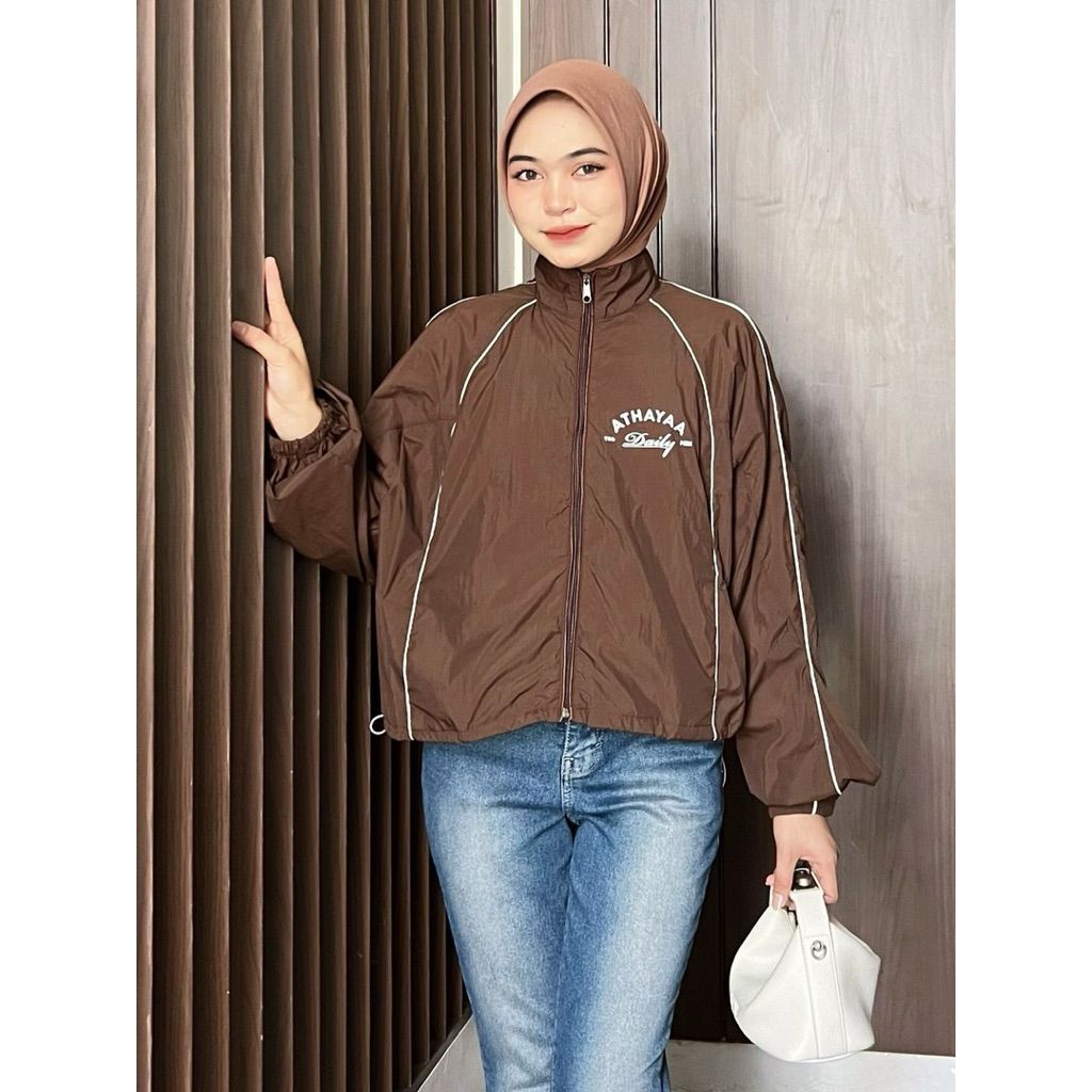 Athayaa Daily Jaket Wanita Parasut Original | Jaket Wanita | Jaket Olahraga Wanita