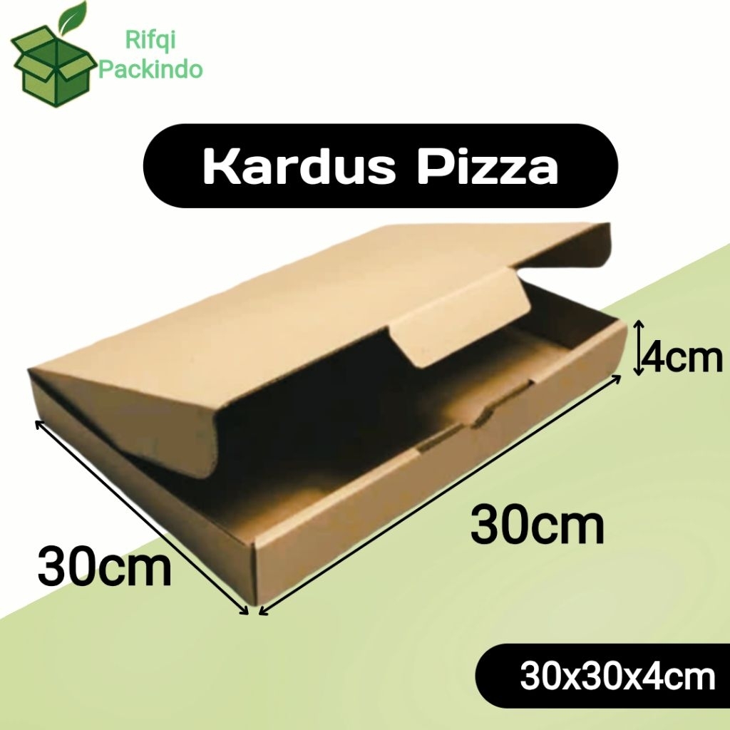 Kardus Pizza Polos Ukuran 30x30x4cm / Dus Pizza / Box Pizza / Kotak Pizza /Karton