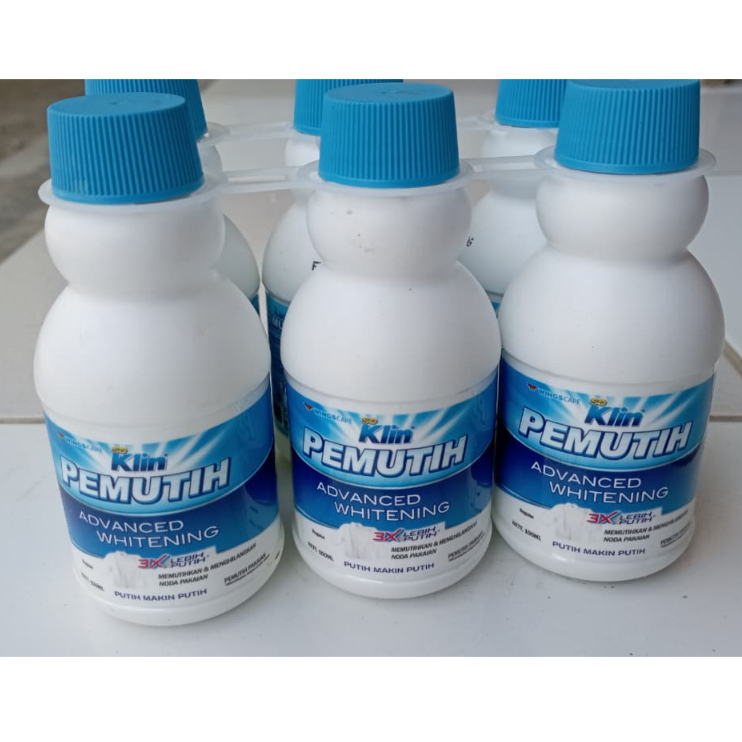 (6 PCS) SOKLIN PEMUTIH PAKAIAN 100 ML KEMASAN BOTOL / SO KLIN PEMUTIH 100ML