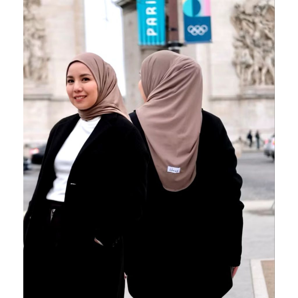 Segitiga Hijab Instan Jersey Tirany Original 100% merk KENAN