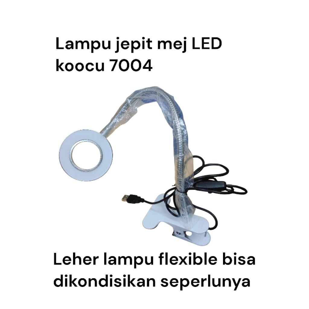 KOOCU 7004 LAMPU SERVICE LED LAMPU MEJA JEPIT LAMPU LED BULAT  JEPIT ORIGINAL