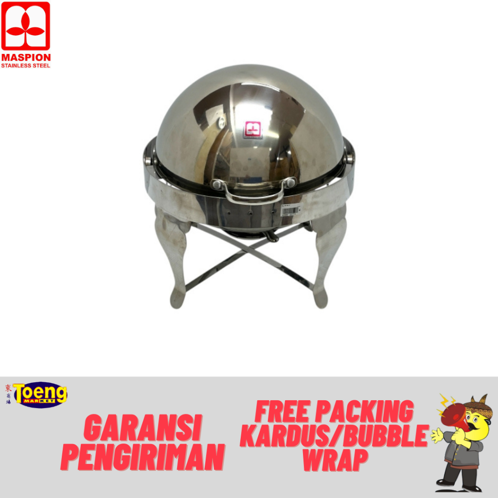 Chafing Dish/Alat Prasmanan - ROLL TOP NEW SS Maspion