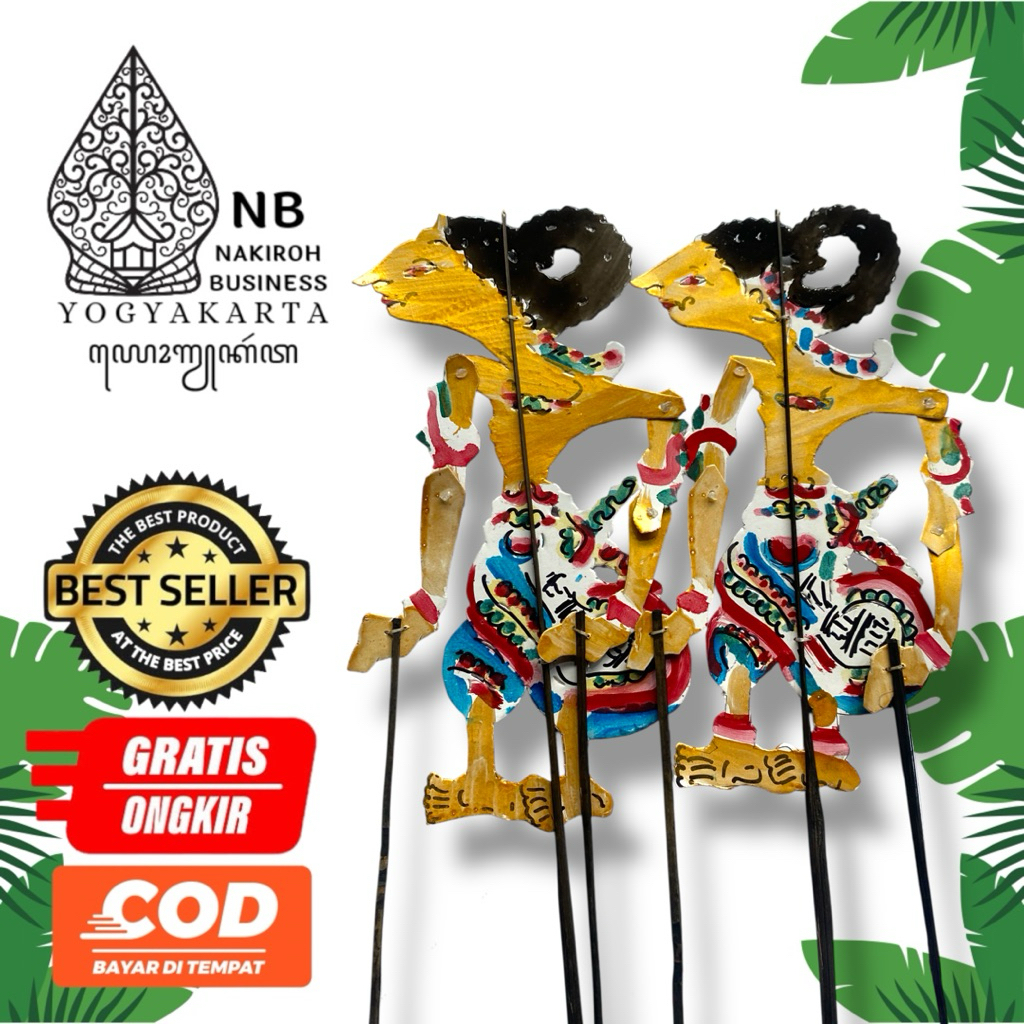 NAKIROHBUSINESS wayang kertas duplex Nakula Sadewa tinggi 30cm