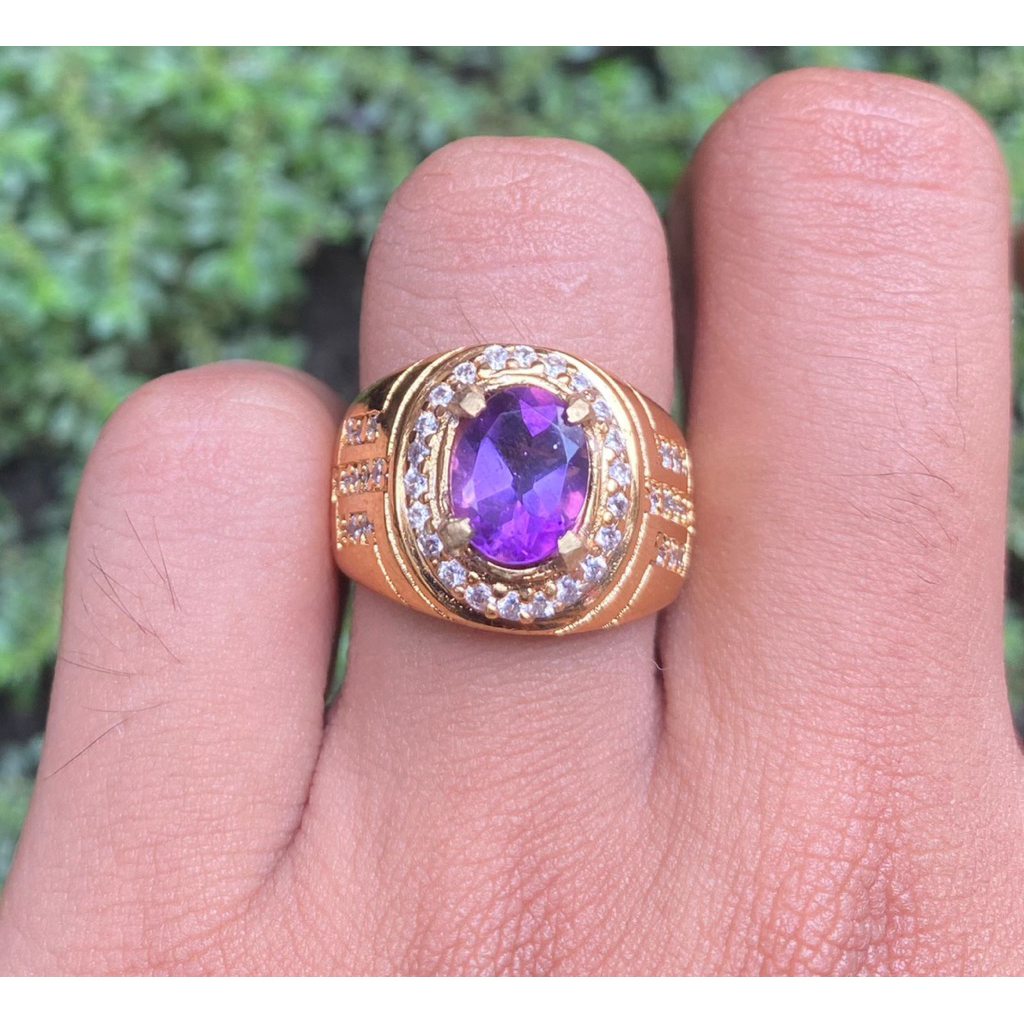 BATU KECUBUNG AMETHYST ASLI NATURAL