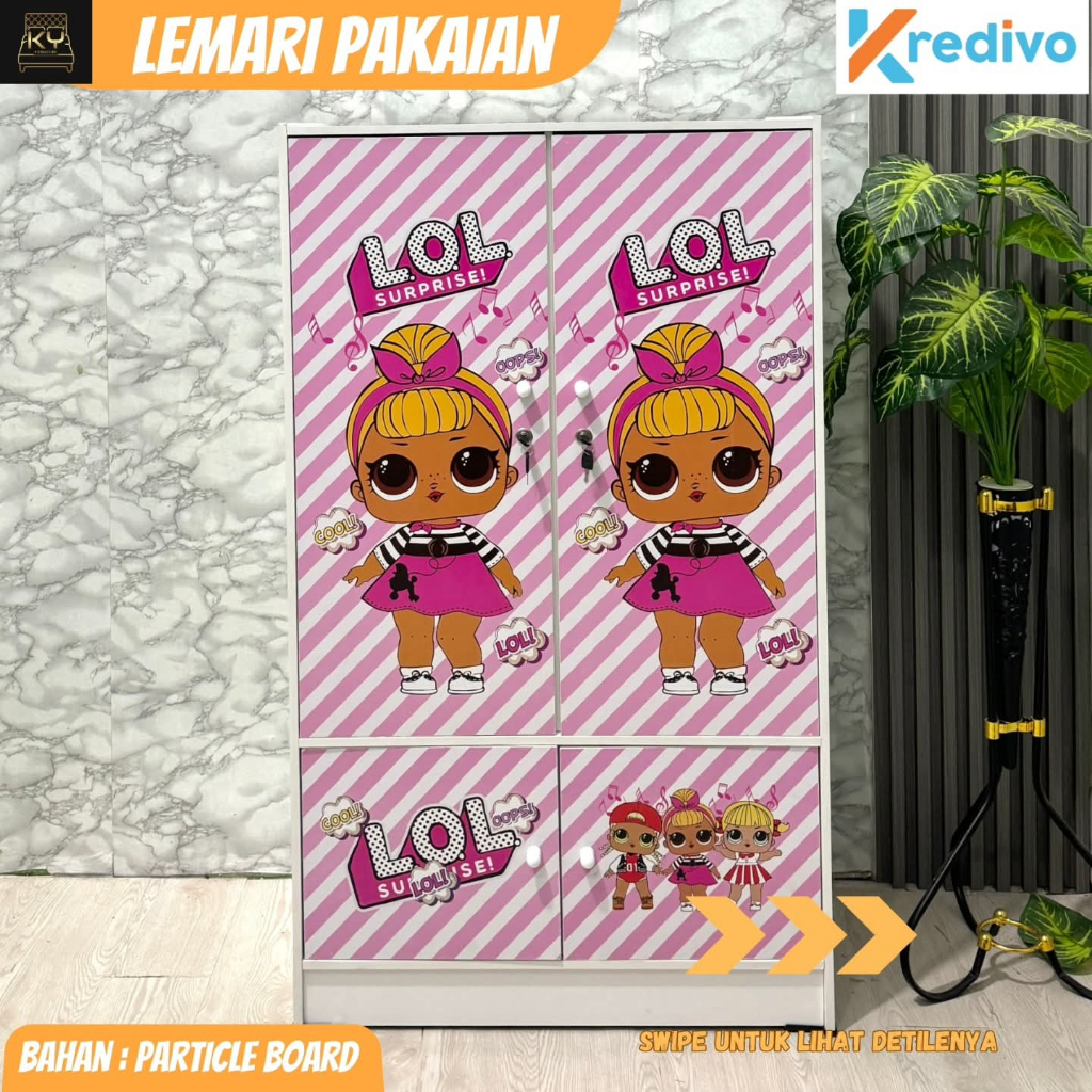 LEMARI ANAK SOFTBOARD KARAKTER