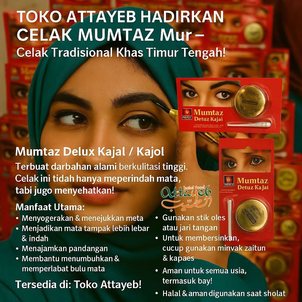 [READY STOCK] CELAK MUMTAZ Mur Dibia Kajal Kajol Mur Dibia Celak Alis Mata Arab Perbiji / 1 biji
