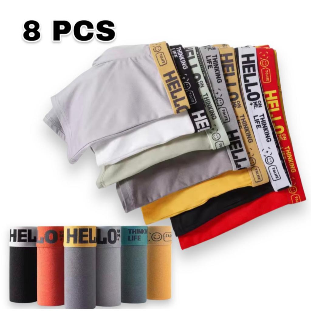 6 - 3 Pcs Celana Dalam Boxer Pria Motif - Celana Dalam Model Boxer - Celana Dalam - Sempak Pria - Un