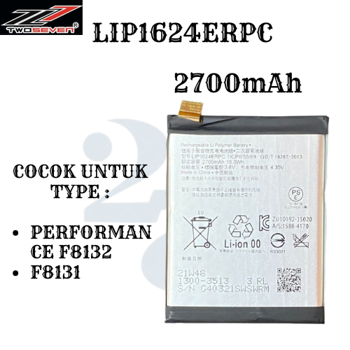 Baterai Sony Performance F8132 / F8131 / LIP1624ERPC Kualitas Premium