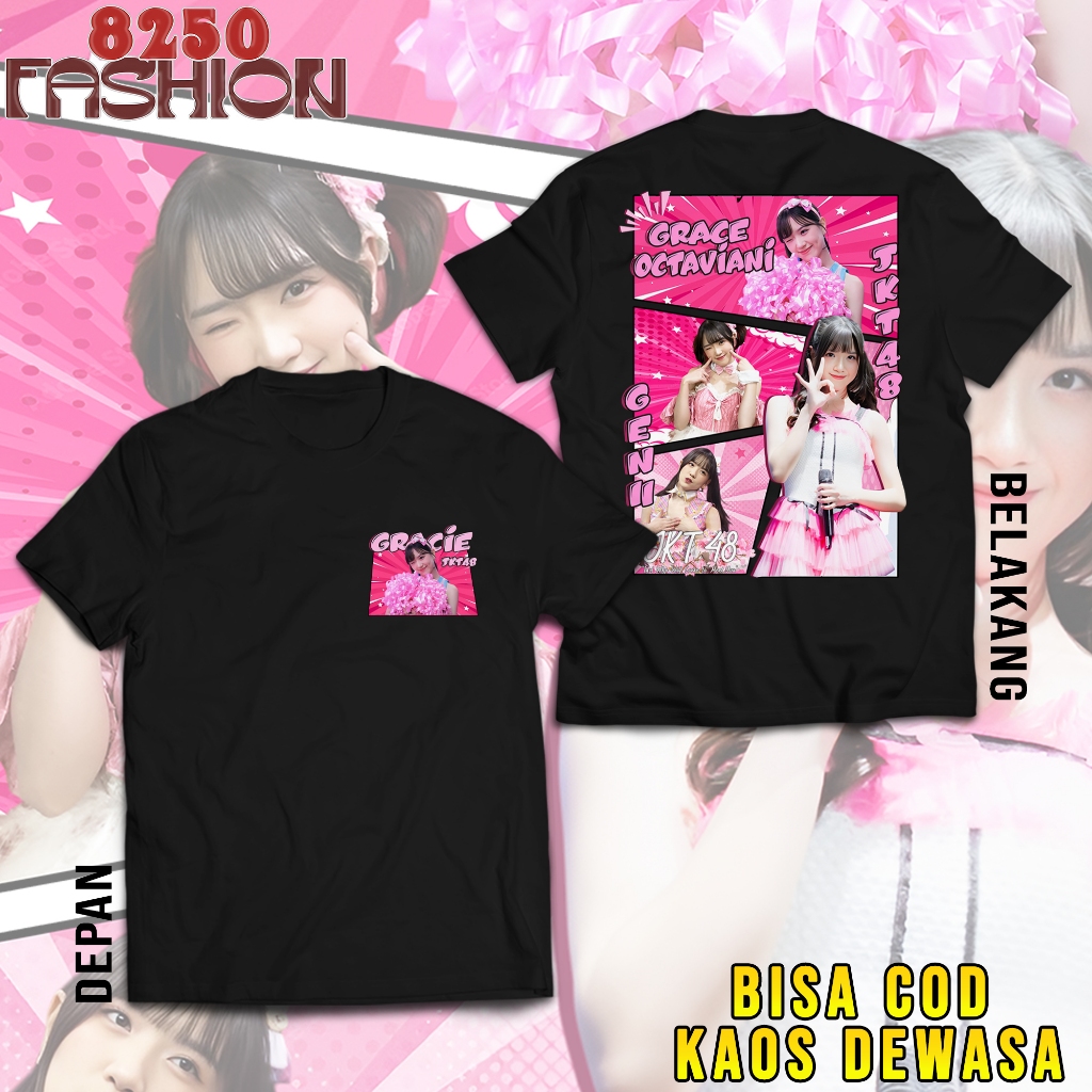 Kaos Gracie JKT48 Comic GEN 11 Tshirt Kekinian JKT48 Bahan Premium Baju Unisex My Oshi