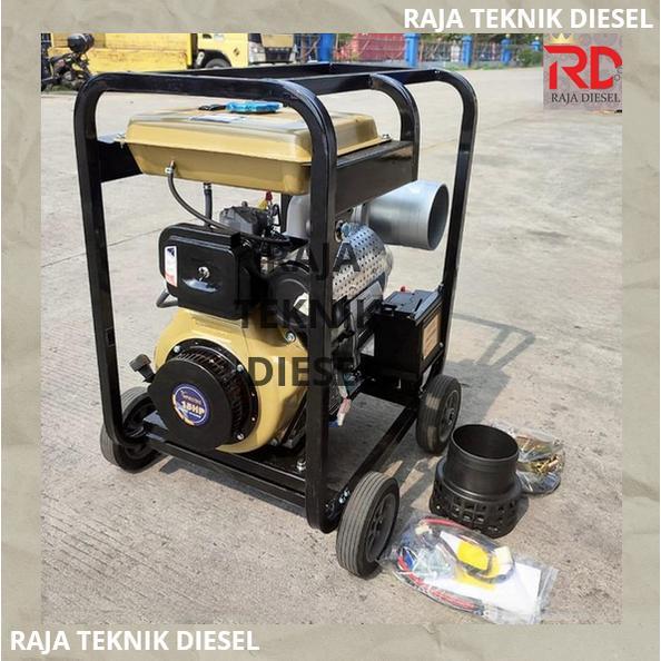 Mesin Pompa Air Sawah Irigasi Diesel Solar Alkon 6 Inch Electric Starter Waterpump Water Pump 6inch 