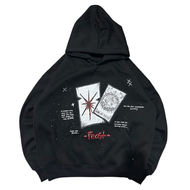 Hoodie Custom Feast - Tarot Hoodie Boxy Oversize 330GSM