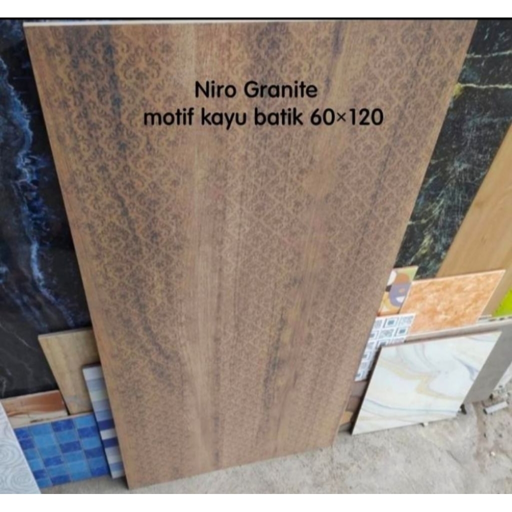 Granit lantai/dinding 60x120 motip kayu batik by Niro granit