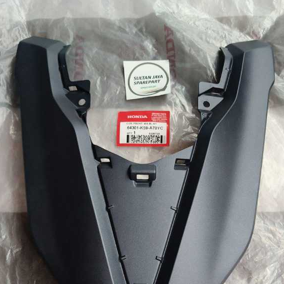 Cover Front Tameng Lampu Depan Honda Vario 125 150 LED Biru Doff ORI AHM 64301-K59-A70YC