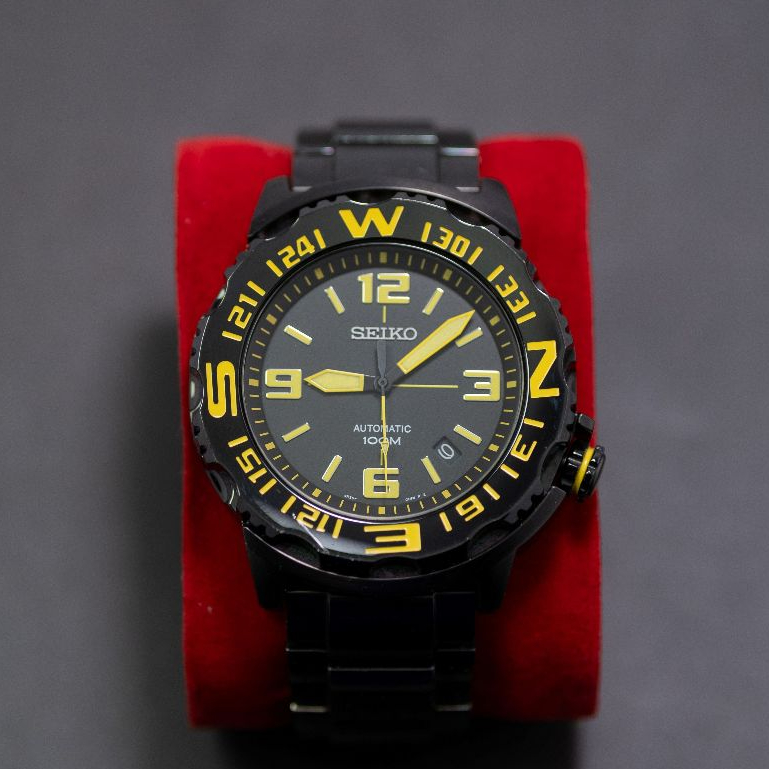 Seiko Prospex SRP449K1 Superior Black Dial Black Automatic Watch