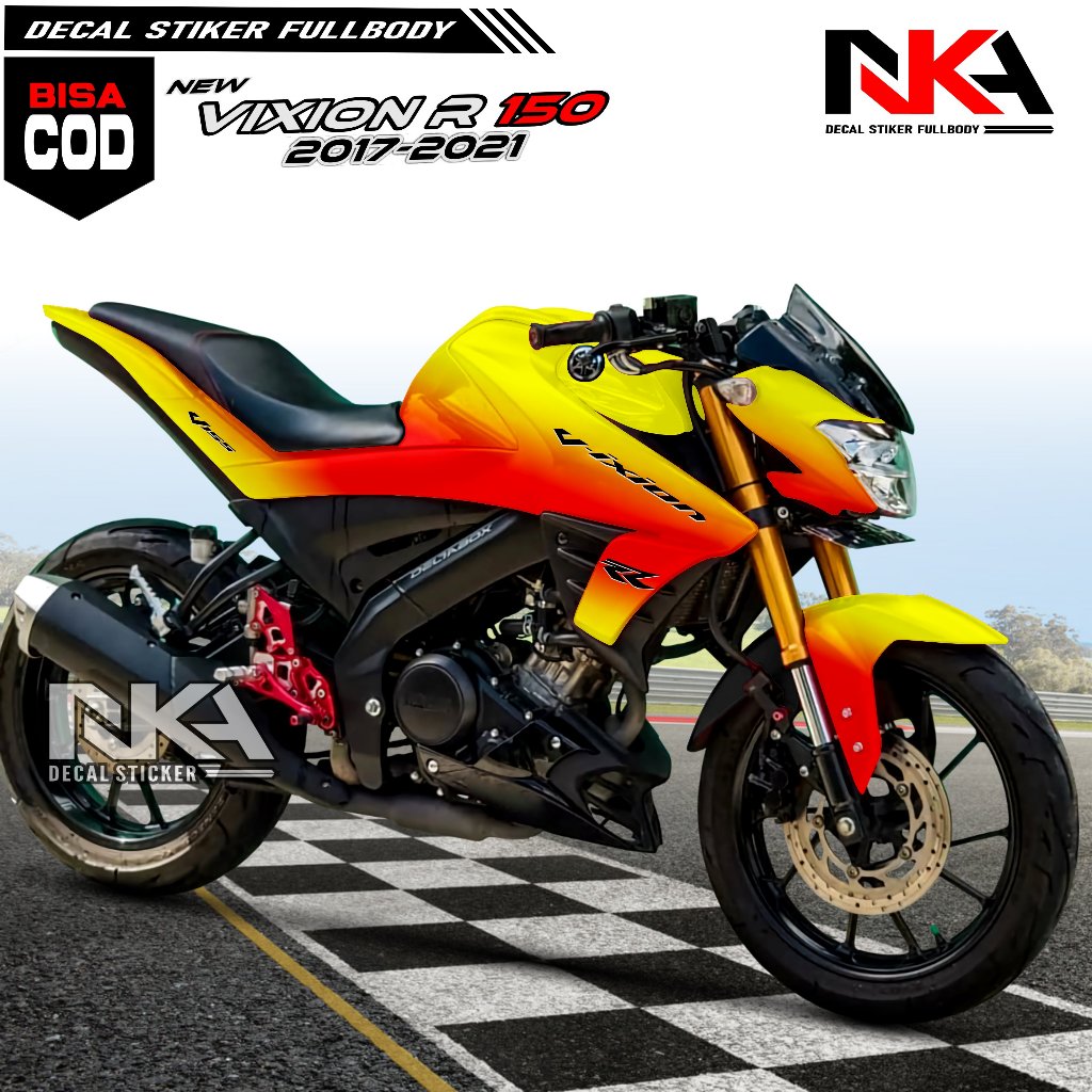 Stiker Decal Fullbody Motor Vixion R 150 Decal Variasi Motor Yamah Vixion R 150