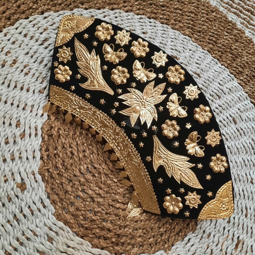 penutup sunting solok / penutup suntiang solok warna hitam