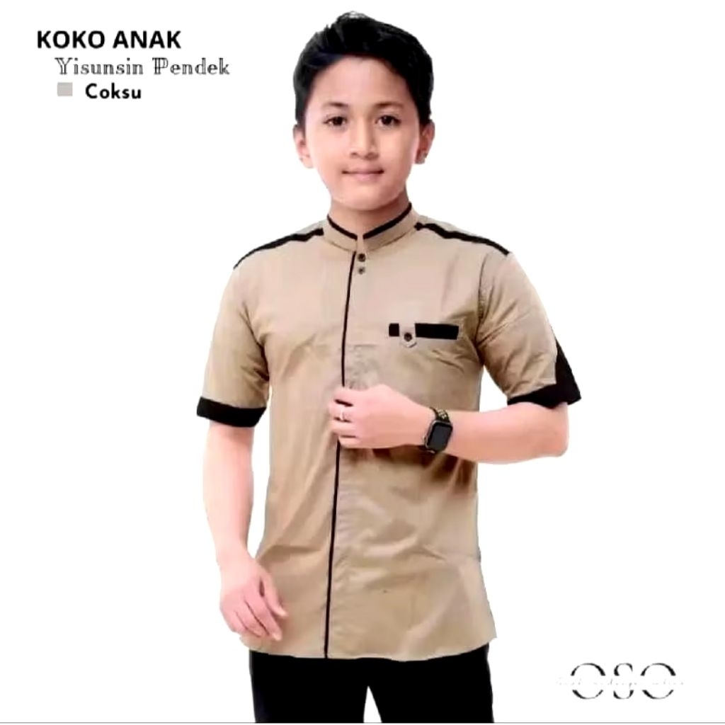 Baju Koko Anak Remaja Usia 8-15 Tahun | Hem Polos Anak Remaja SD-SMP