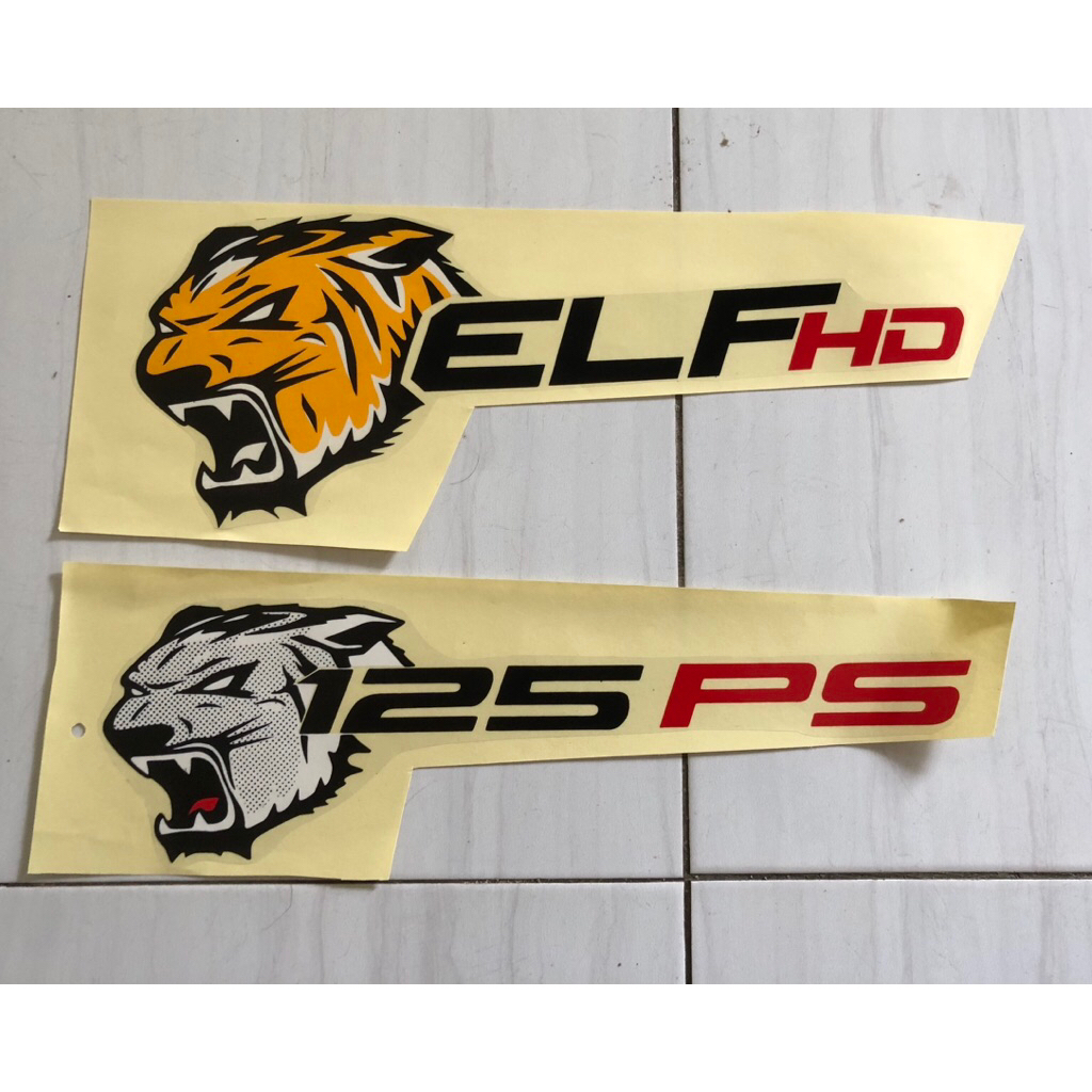 stiker macan isuzu / stiker elf macan / stiker isuzu elf / variasi elf macan / stiker macan elf / st