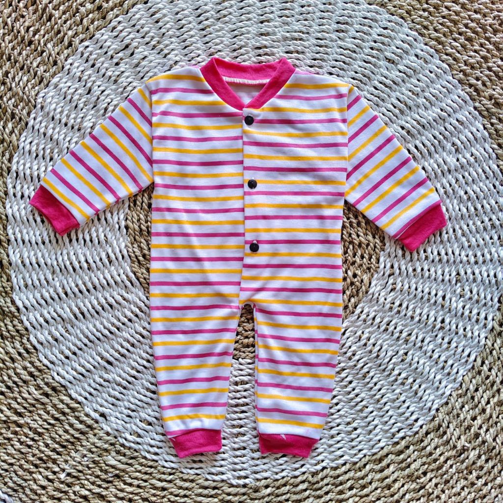 Sleepsuit Bayi Newborn Sleepsuit Bayi Buka Kaki Baju Bayi Perempuan 0-6 Bulan Jumpsuit Bayi