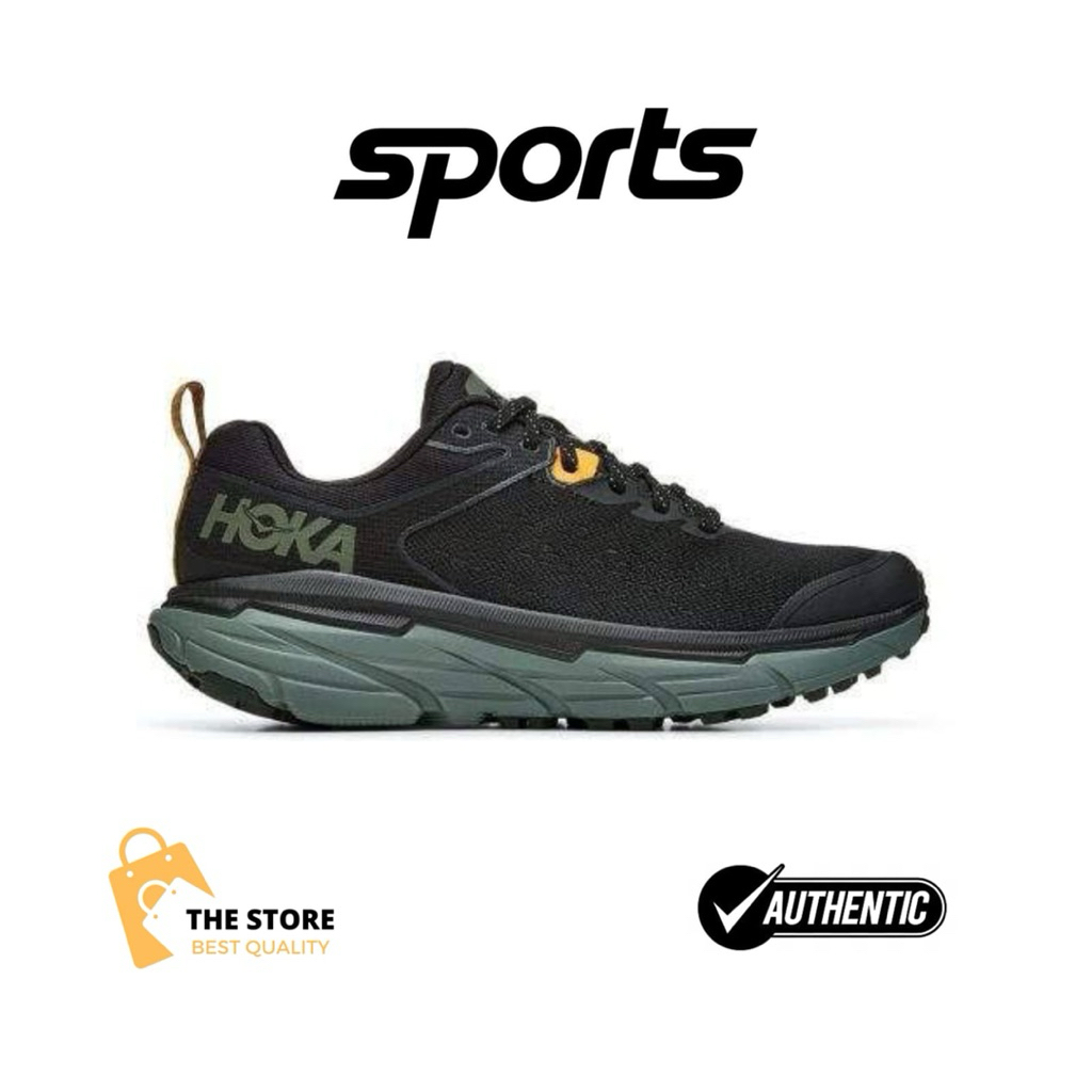 Sepatu Trail Running Hoka Challenger Atr 6 Black Green
