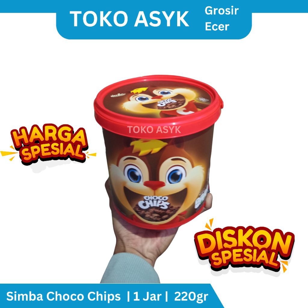 PROMO PROMO PROMO SIMBA CHOCO CHIPS CEREAL SIMBA JAR  220gr