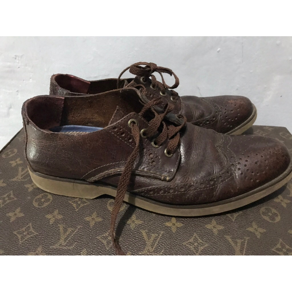 sepatu kulit formal sperry topsider second