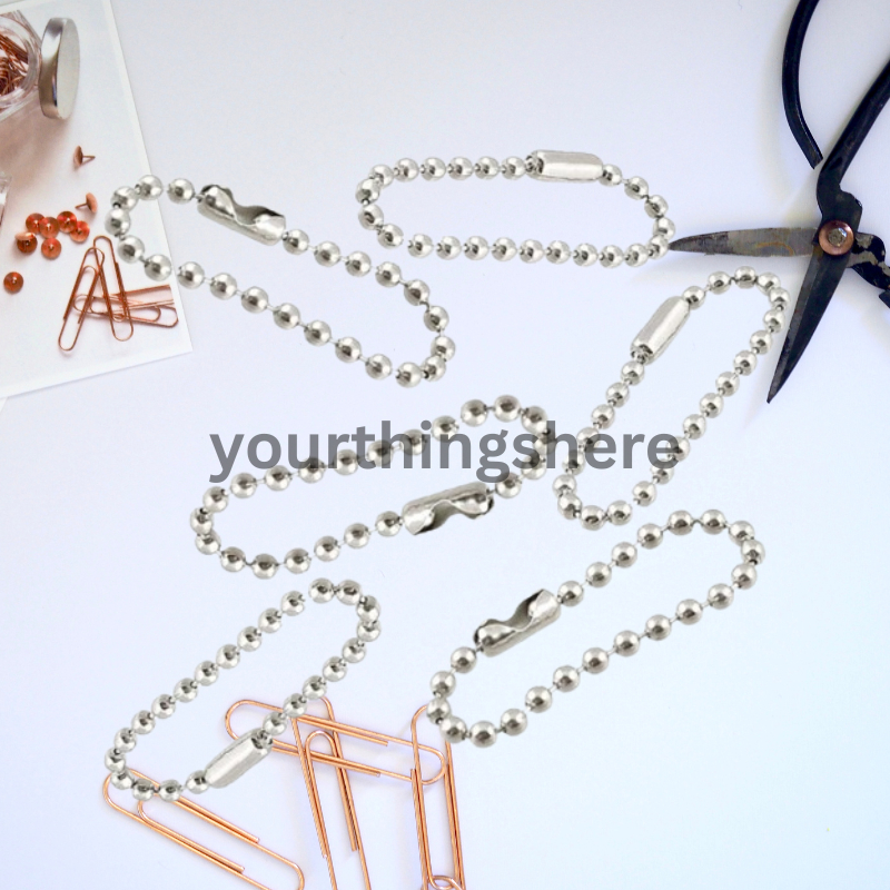 gantungan rantai merica / biji lada / rantai gunting kuku perpcs rantai bola panjang 10cm tempat gan