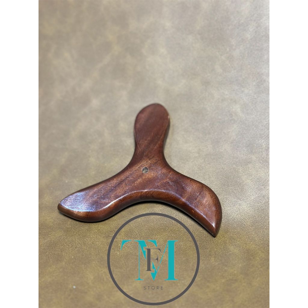 Alat Pijat Refleksi Kayu Kaki Tiga 3 in 1 Kerokan Akupuntur | Alat pijat Tradisional Sonokeling
