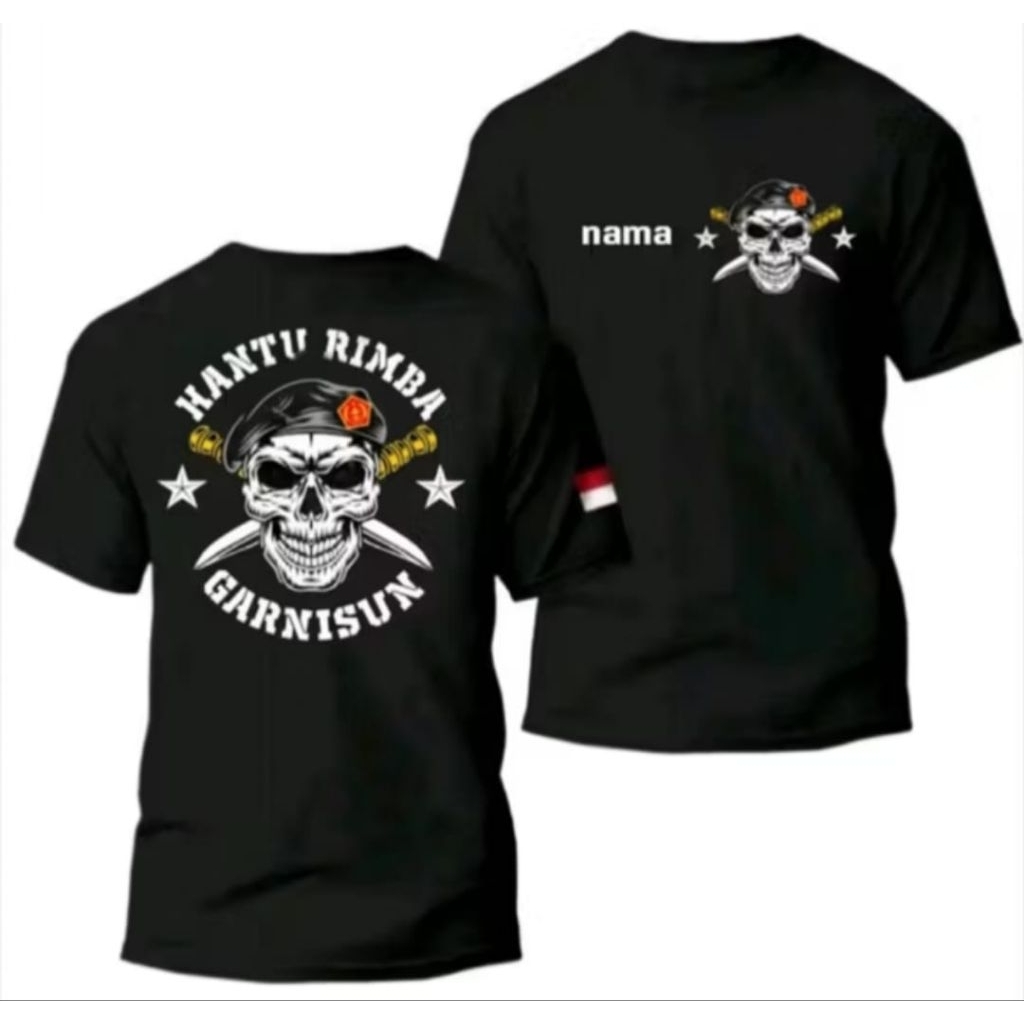 Kaos Distro Hantu Rimba Garnisun // Tshirt Distro Viral