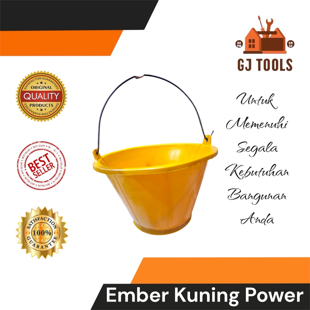 EMBER COR KUNING POWER 14" - EMBER ANTI PECAH - EMBER TIMBA - EMBER SERBA GUNA