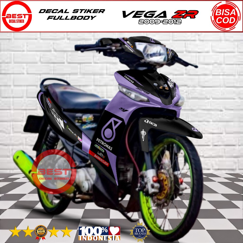 Decal Vega ZR Full Body Stiker Vega ZR Full Body Striping Vega ZR Variasi Vega ZR Full Body Petronas