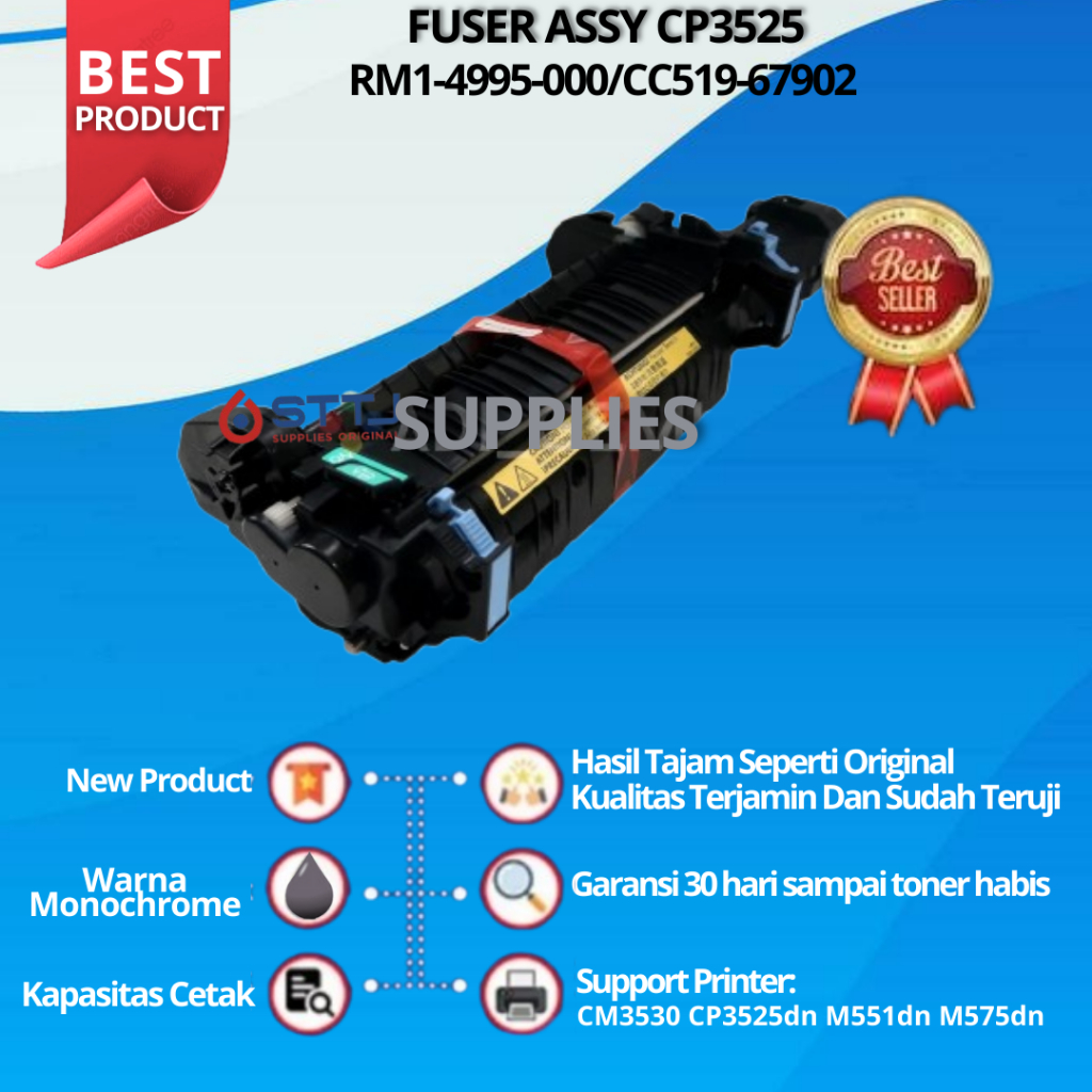 Fuser Assy Pemanas HP CP3525 - HP Color LaserJet CM3530 CP3525dn M551dn M575dn