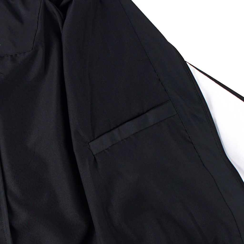 Troy Company Jacket Tracktop Black White Fast - Jaket Tracktop Hitam Putih JTT 3314