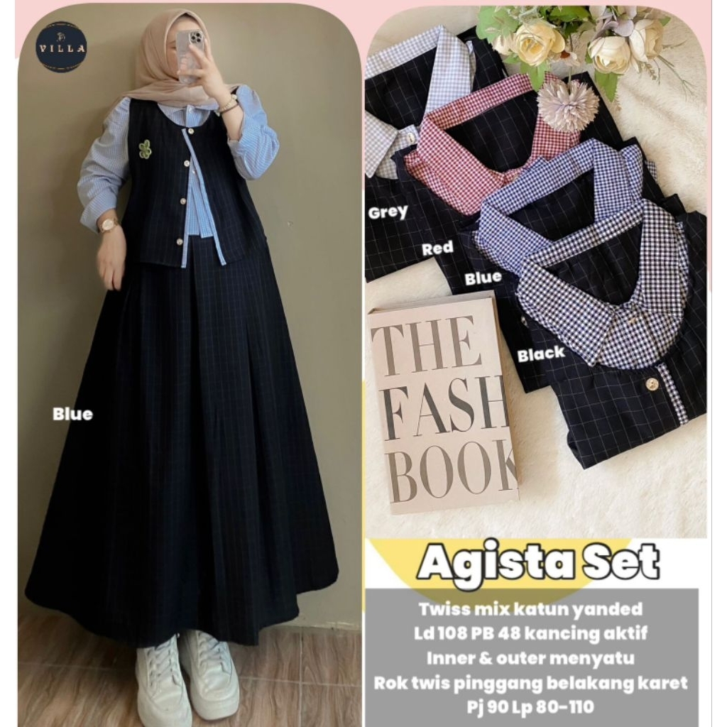 ARIMBI DRESS 3 +AGISTA SET BY VILLA