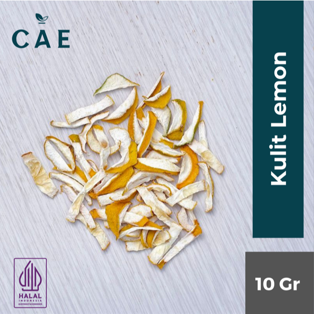 Dried Lemon Peel Kulit Buah Lemon Kering Fruit Organik Kuning Natural Premium 10 Gram