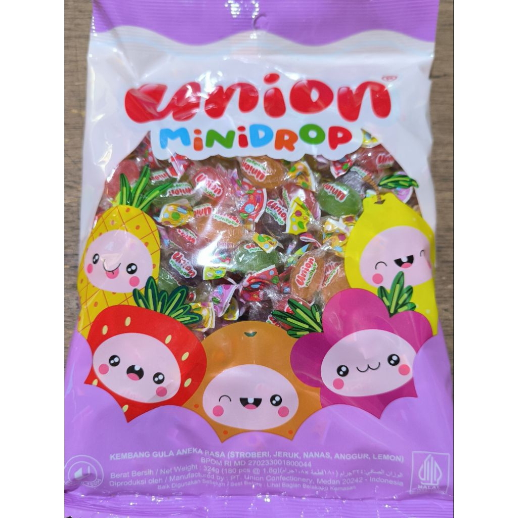 permen union mini drops isi ± 180 butir