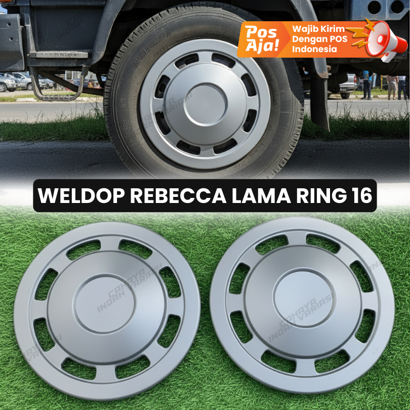 [ 1 pcs ] Weldop Wildop Wheeldop truk rebecca lama plat R16 / R15 plus dudukan wheeldop dop truk can