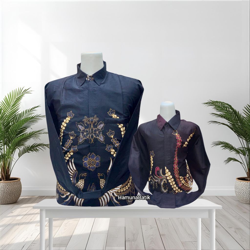 Couple Batik Katun Solo Bapak Dan Anak