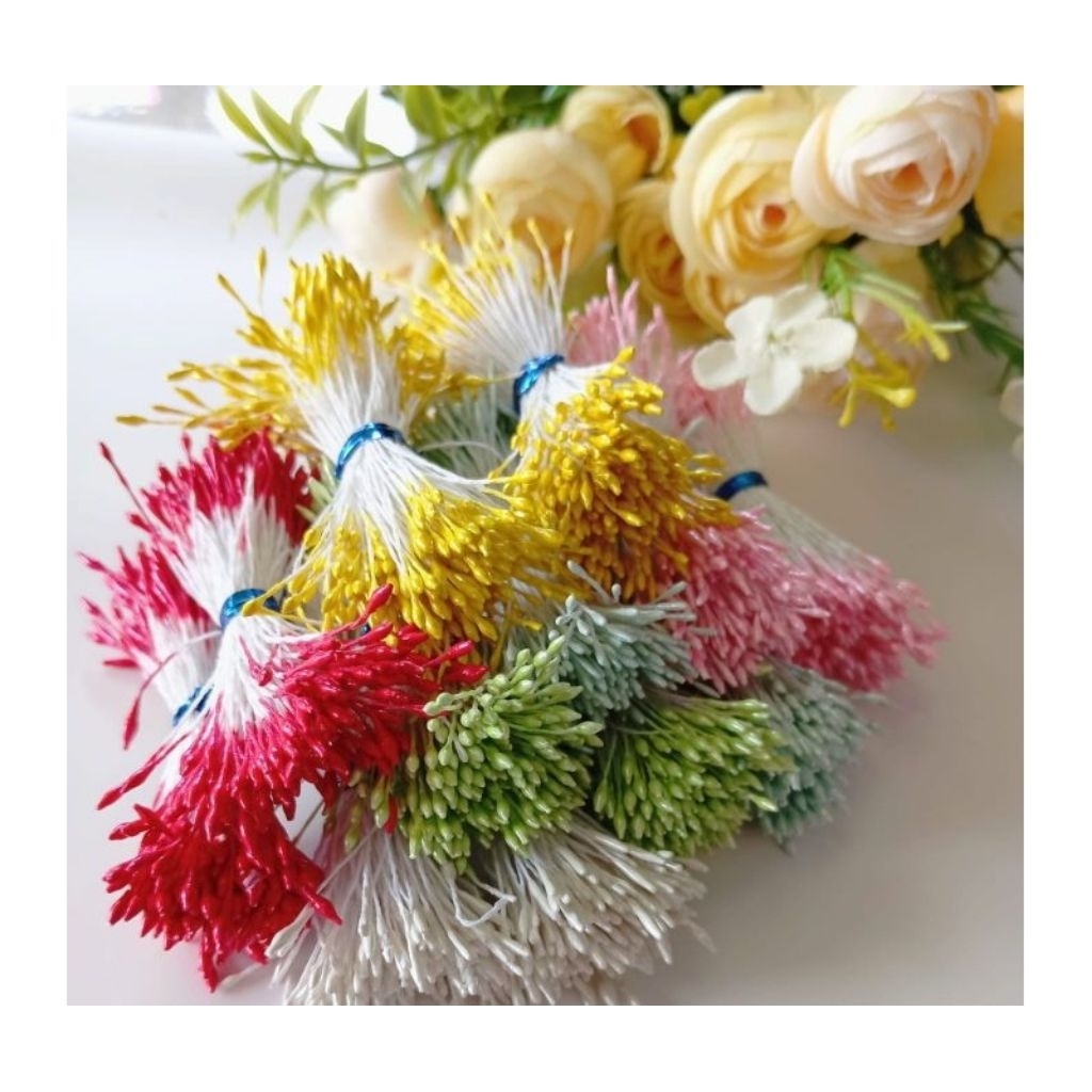 Putik Sari Mini Glossy - 5 Gram Putik Bunga Artificial Putik Bunga Hias