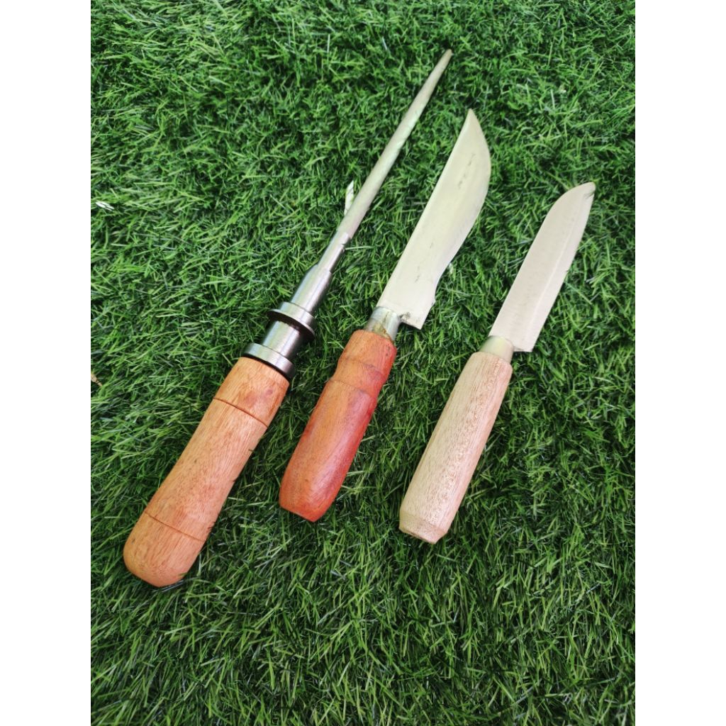 Pisau set, pisau dapur dan asahan kristal kitchenware