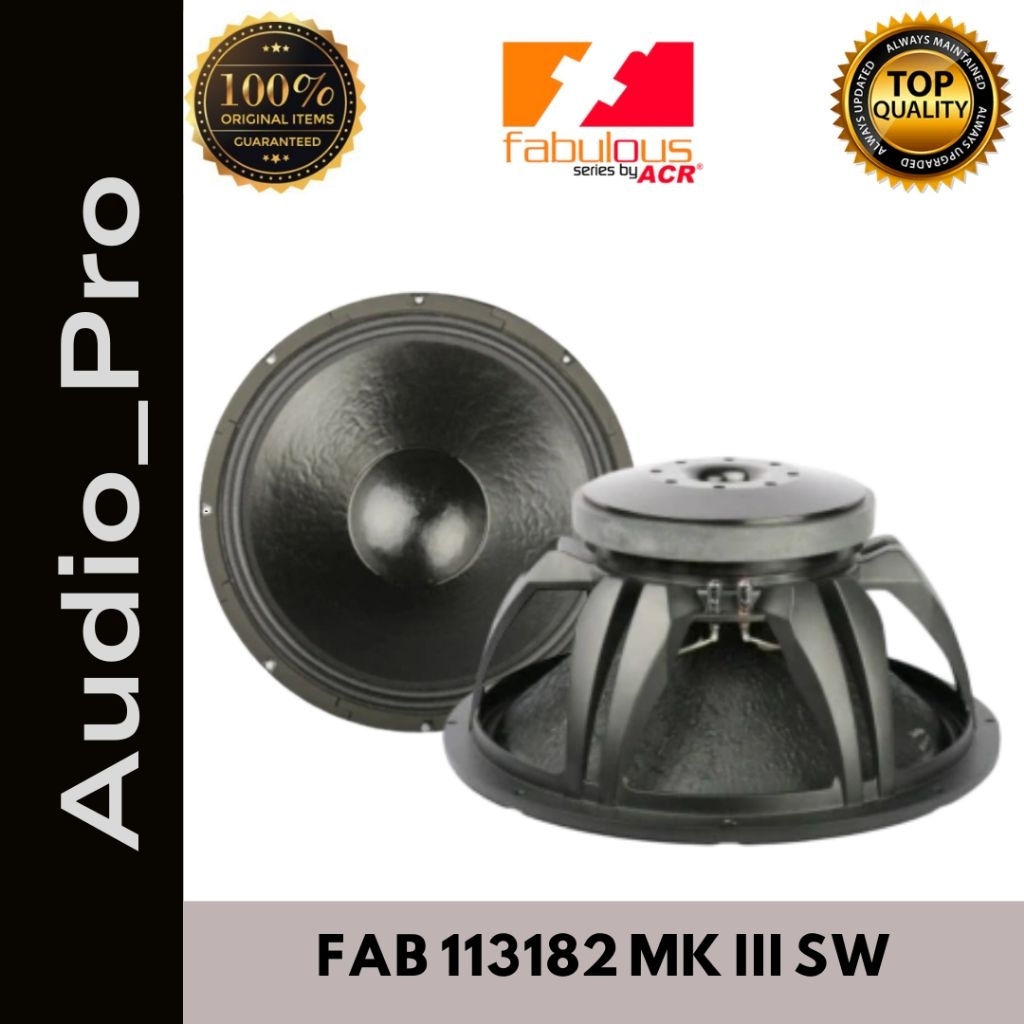 SPEAKER KOMPONEN 18inch ACR FABULOUS 113182 MK3 SW ORIGINAL BY ACR