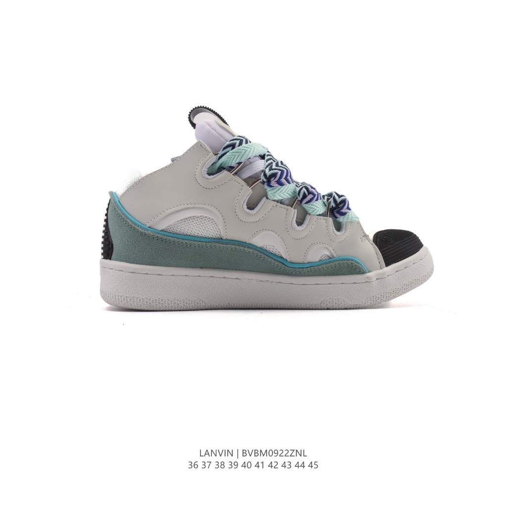 Sepatu Lanvin Bread Shoes Autry Low Unisex Sepatu kasual serbaguna dengan desain rendah, trendi, dan